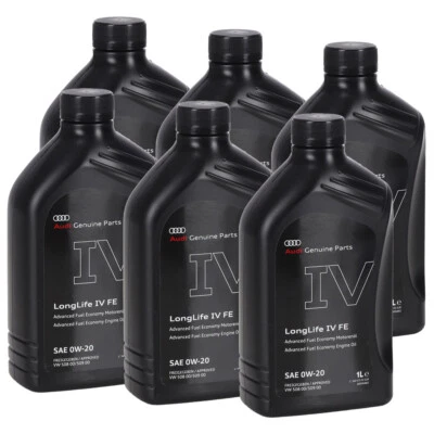 6L ORIGINAL AUDI Motoröl Öl Longlife IV FE SAE 0W-20 508.00 509.00 GS60577D2