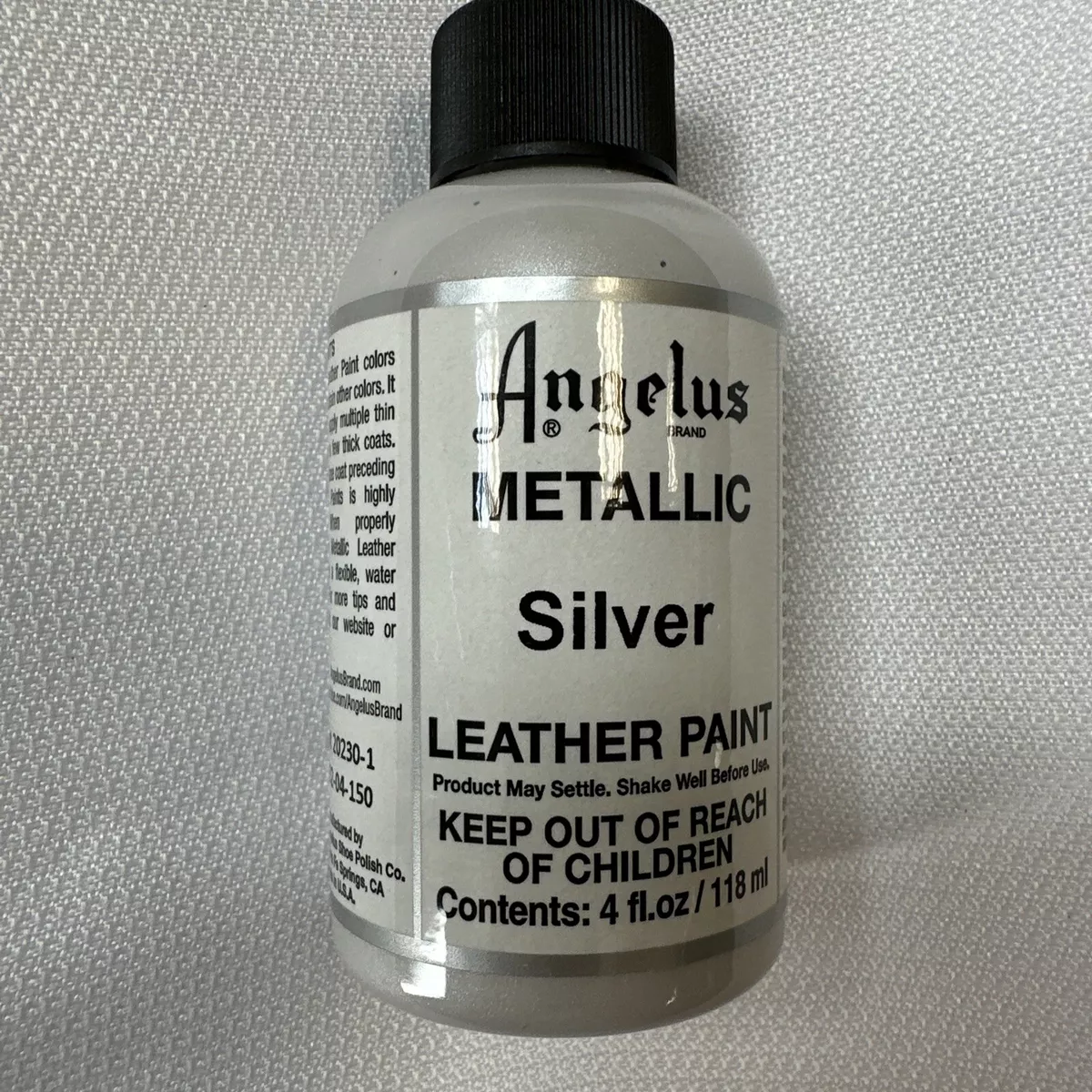 Angelus Leather Paint - 1 oz, Silver