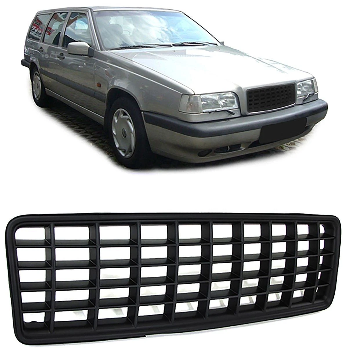 RARE Front Black badgeless grill for Volvo 850 1991 1996 All models