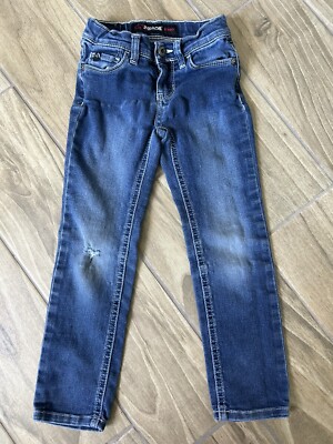Kids Jordache Skinny Denim Jeans Sz 5 Slim Adjustable Waist 5 Pocket JZ13965