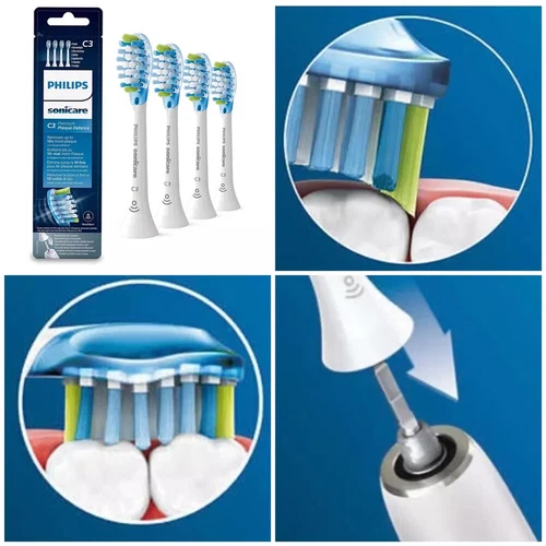 8x Philips Sonicare C3 Optimal Premium Plaque BürstenköpfeSchallzahnbürste HT3JR - Bild 10 von 11