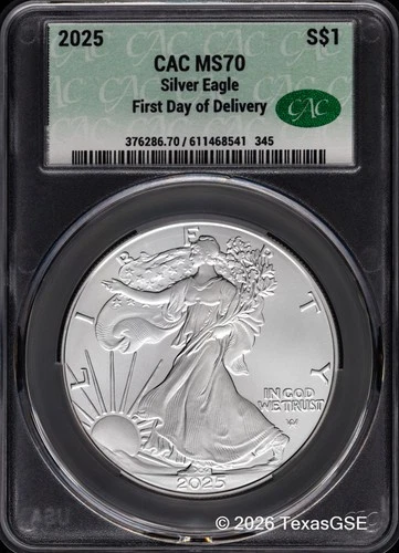 2025 American Silver Eagle — photo from another recent sale