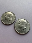 1982 P D Kennedy Half Dollar (2) Clad Coins Circulated Very Nice!   N 380