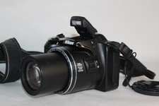 Nikon Coolpix L810 fotocamera digitale 16 MP 26x zoom ottico nero testato + borsa SD 