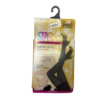 NEW Star Power by SPANX Center Stage Power Shaping Tights Heathered Grey Size A