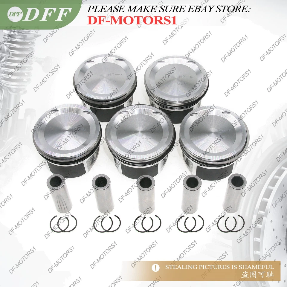 Juego de 5 anillos de pistón STD PARA Volvo C30 C70 XC90 S40 S60 S80 2,5 L5 T5 B5254T Foto 4 de 4