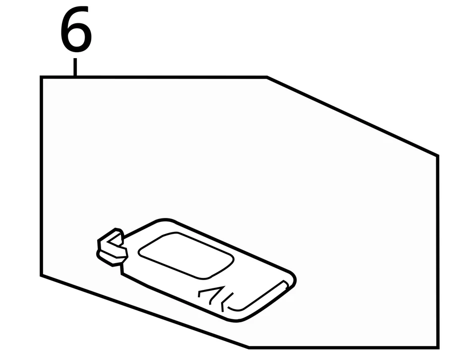 Espejo parasol derecho gris oscuro Q93FX para pasajero Honda Cr-V 2017-2019 Foto 4 de 4