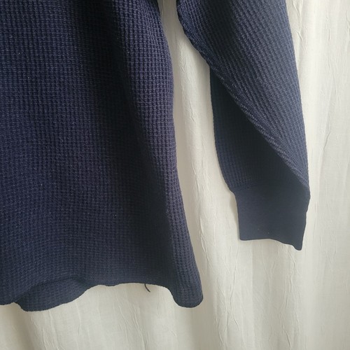 Vtg J.E. Morgan Mens Blue Long Sleeve Johns Thermal Shirt Base Layer XL USA - Picture 3 of 11