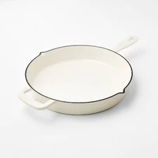 12" Enamel Skillet Cream - Figmint