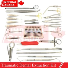 Traumatic Dental Extraction Kit With Sterilization Cassette German Grade DS-2266