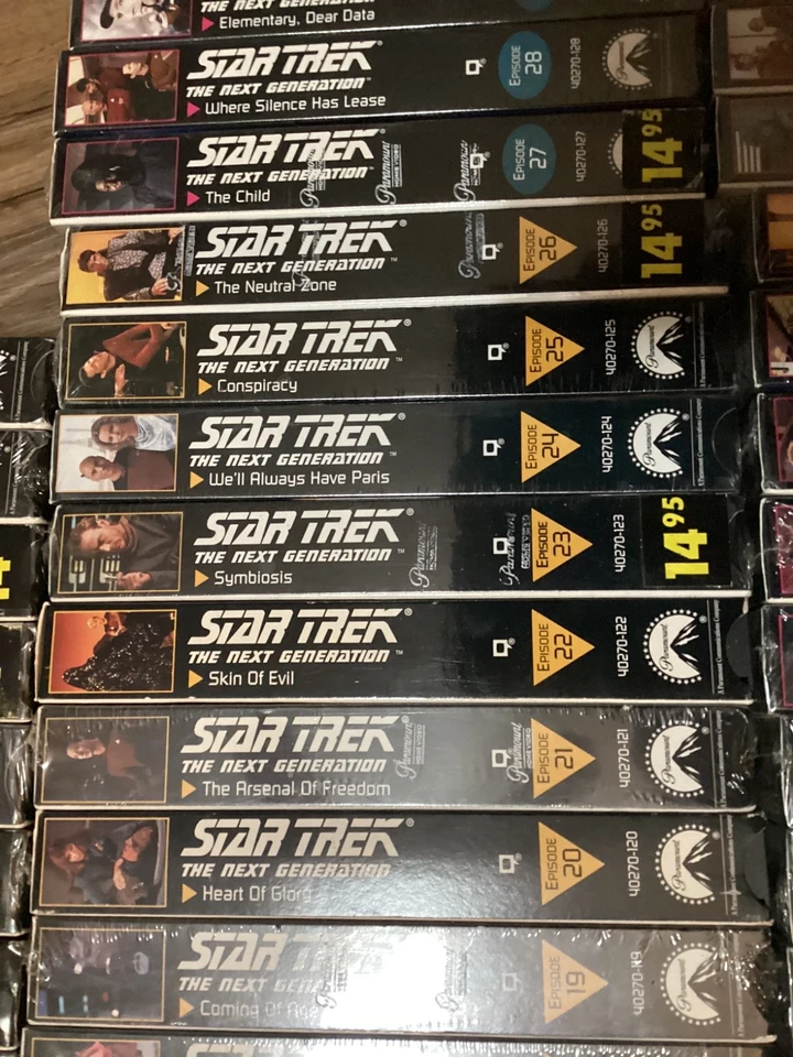 STAR TREK: The Next Generation - EPISODE #1 - 45 (VHS, 1987-89) New & Sealed - Image 4 of 4