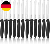 FrüHstüCksmesser 12 StüCk,Tafelmesser Mit Wellenschliff,Messer Set Aus Edelstahl