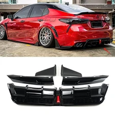 Rear Diffuser Lip 5 Piece Compatible with Camry Yofer Style Rear Bumper Diffuser