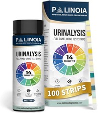 14-in-1 Urine Test Strips Full Panel, 100 Count, Urinalysis Testing for General
