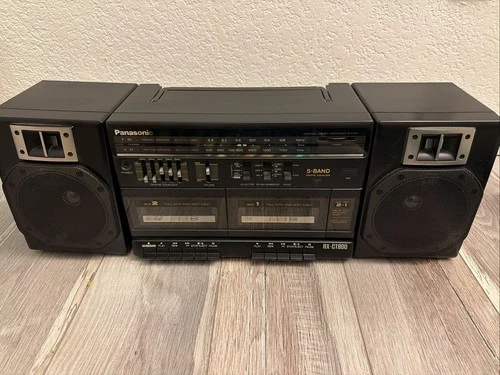 Panasonic RX-CT800 Portable Boombox AM/FM Dual Cassette