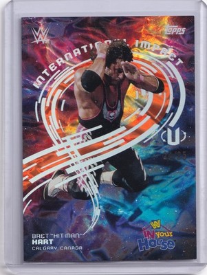 2025 Topps WWE Universe Bret Hart International Impact /25
