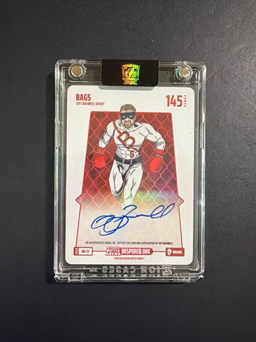 Bags Jeff Bagwell Auto Bo Jackson Battle Arena Inspired Ink 145 Brawl JBA-12