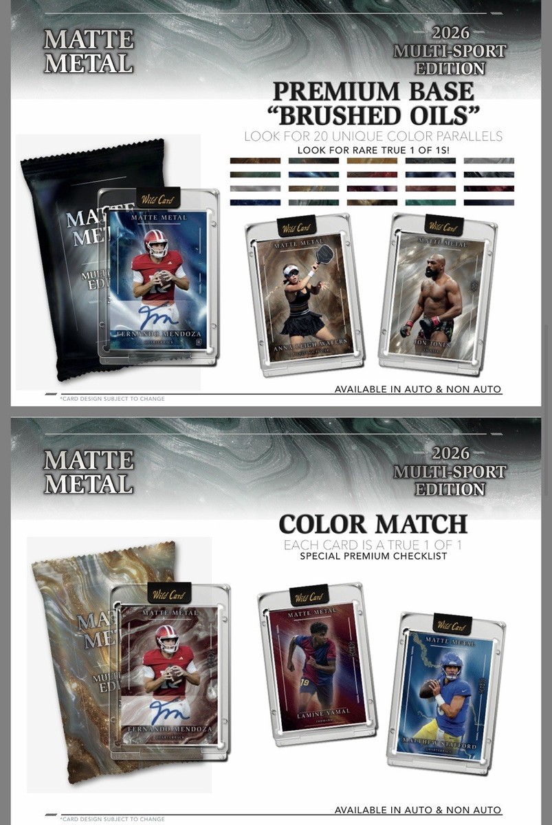 2026 Wild Card Matte Metal Multi-Sport Edition Factory Sealed