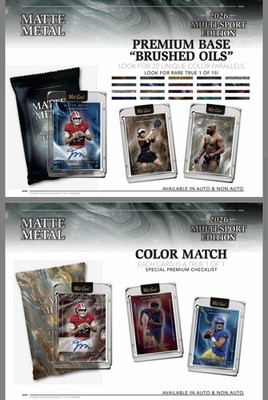2026 Wild Card Matte Metal Multi-Sport Edition Factory Sealed