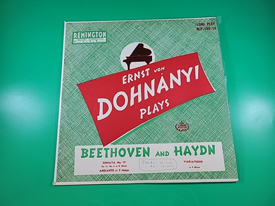 Ernst von Dohnányi Beethoven and Haydn Sonata No. 17 Op. 31 No. 2 in D Minor LP