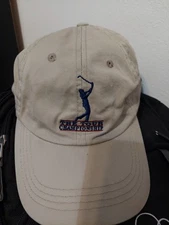 The Tour Championship Champions Golf Club Cap Hat Beige Adjustable Embroidery