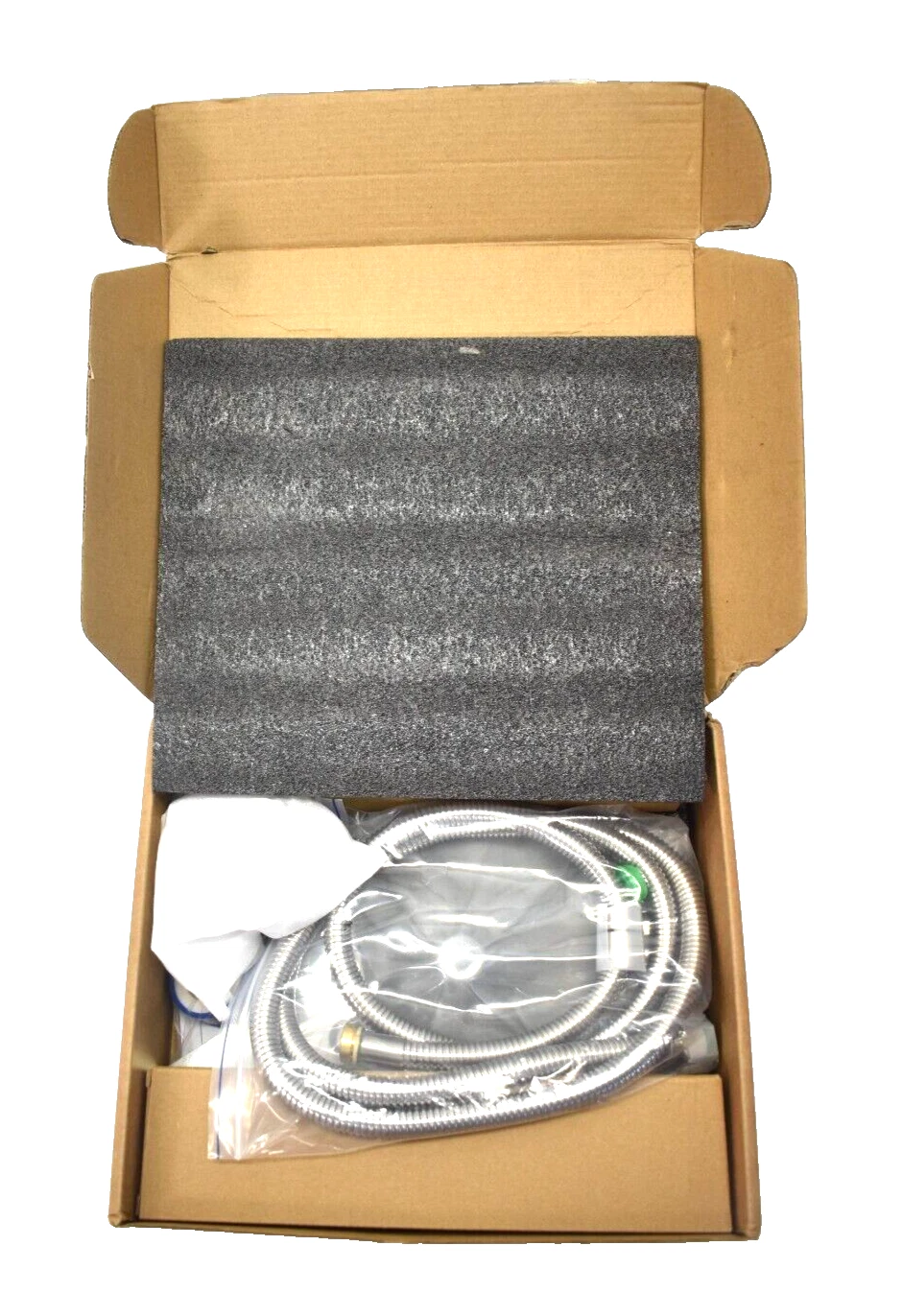 G Promise All Metal Dual Square Shower Head Combo 8" Rain Handheld Wand