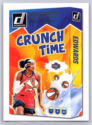 2025 Donruss WNBA #4 Aaliyah Edwards Crunch Time Press Proof