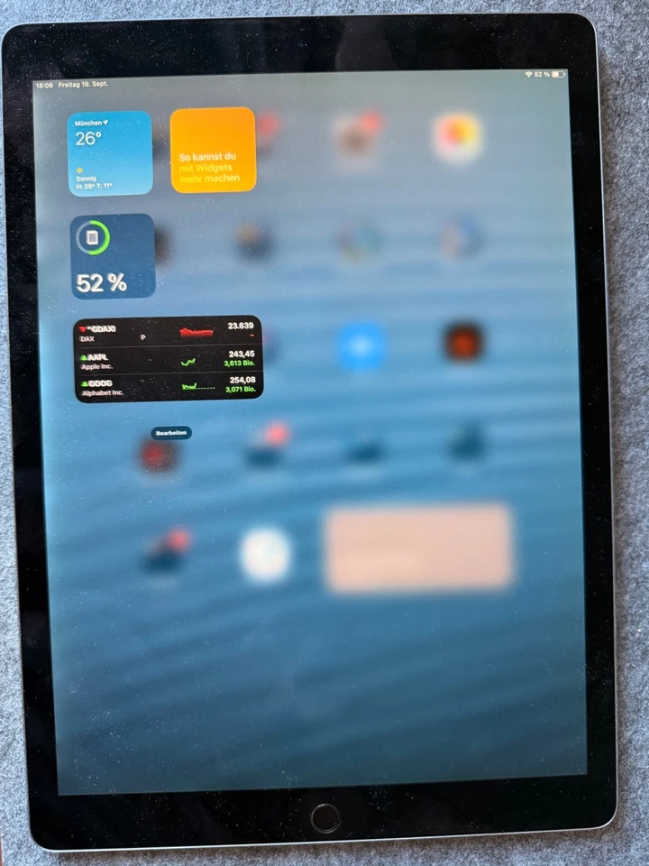 Apple iPad Pro 2. Gen 512GB, Wi-Fi + 4G (Ohne Simlock), 12,9 Zoll - Space Grau