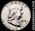 1963 Franklin Half Dollar- Silver- Choice Gem Brilliant Unc Luster #J4187