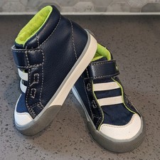 See Kai Run Belmont II Toddler Sneakers Navy Lime Boys Size 4