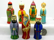 Nativity Mary Jesus Angel Christmas Tree ORNAMENT Decoration Russian doll set  7