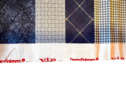 Dreamspinners DENIM BLUES SWEATSHIRT JACKET Patchwork NOS Cut & Sew Fabric Panel - Picture 3 of 5