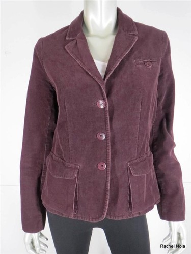 Chaqueta Blazer Vince Pana Talla 10 M Marrón Algodón Cordón Botón Delantero Informal EE. UU. - Imagen 1 de 12