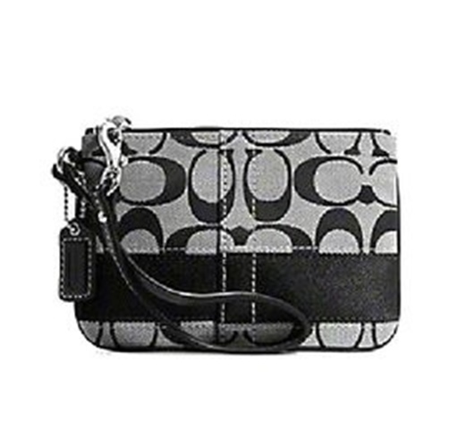 COACH Signature Strip Wristlet - New With Tags!