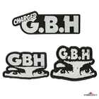 Charged GBH Logo Patch, Charles Manson Eyes Punk Rock Band Logo, Embroidered