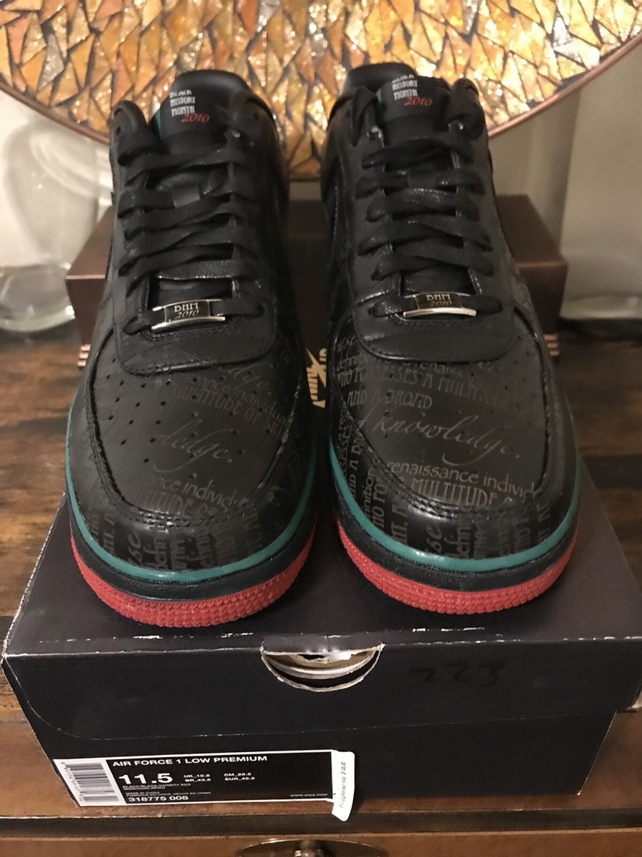 ★ Nike ★ Air Force 1 Low BHM (2010) DS 2010 NIKE Air Force 1 Low Premium 