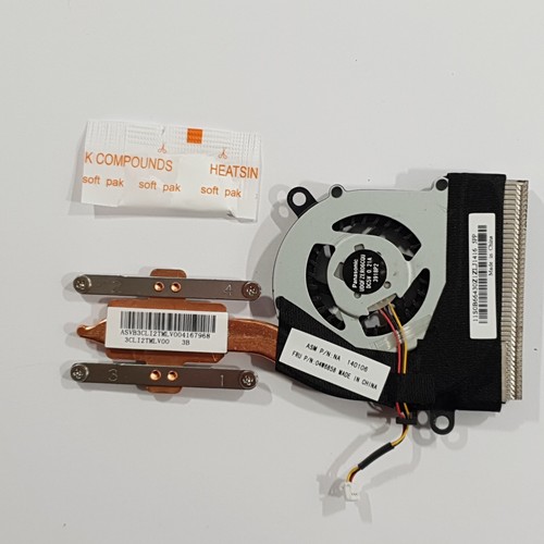 Lenovo ThinkPad X131e Kühler Lüfter Wärmeleitpaste Fan Cooler Heatsink 04W6858
