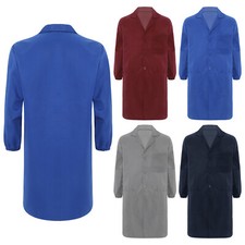 Unisex Work Coat Lab Jacket Clothes Uniform Factory Workwear Lightweight Adult