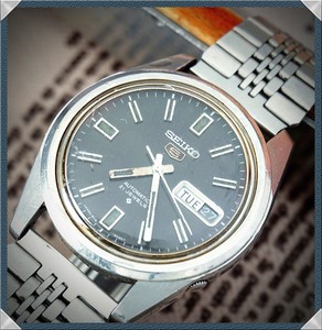 Rare vintage NICE UNIQUE SEIKO 5 6119-8083 AUTOMATIC STAINLESS STEEL DRESS  | eBay