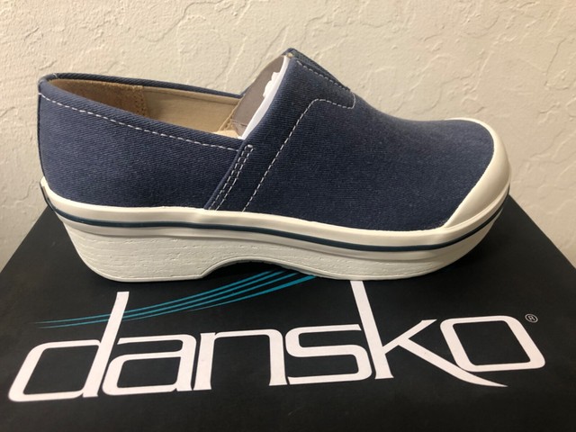 navy blue dansko clogs