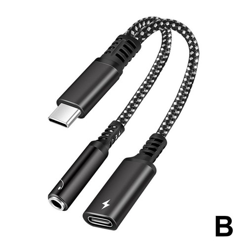 2 IN 1 Kopfhörer 3,5mm Jack USB Typ C Splitter zu Dual USB C Kopfhörer Adapter ≡ - Zdjęcie 11 z 12