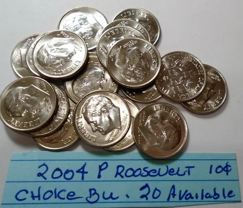 Very Nice 2004 p Choice BU  Uncirculated Roosevelt Dime # Buy 1 or 20