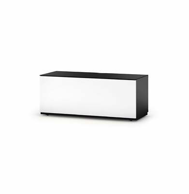Sonorous Studio ST110 Modern TV Stand w/ Hidden Wheels for TVs up to 65'' - Black