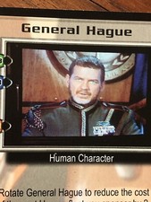 GENERAL HAGUE PREMIER BABYLON 5 CCG RARE CARD NEAR MINT NEVER PLAYED WITH