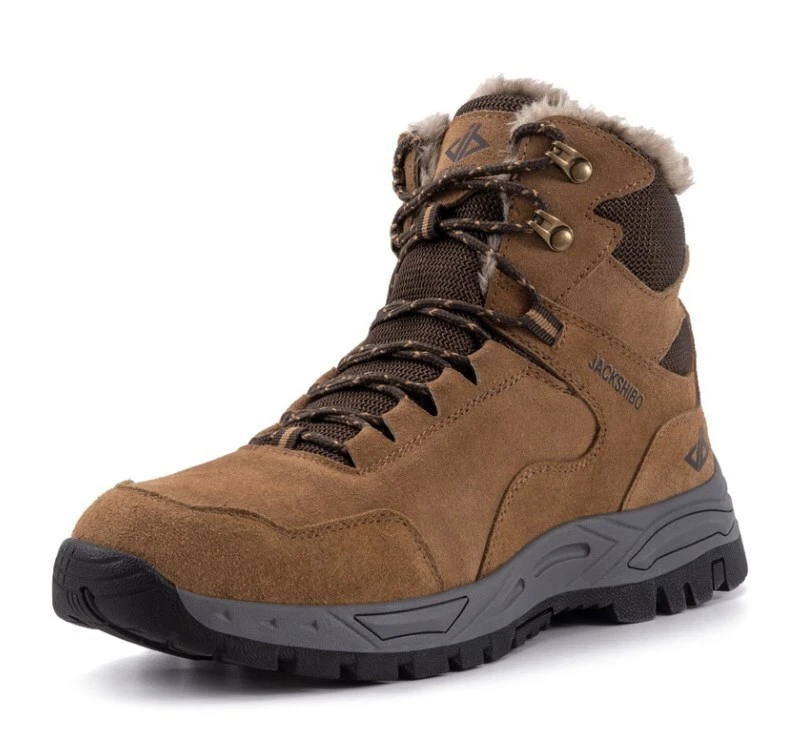 JACKSHIBO Stiefel Winter Sneaker Boots Wasserdicht Trekking Gefüttert Schuhe - Bild 2 von 4