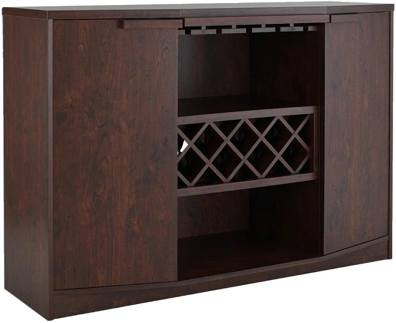 Bastidores de vino independiente nogal y Portabotellas