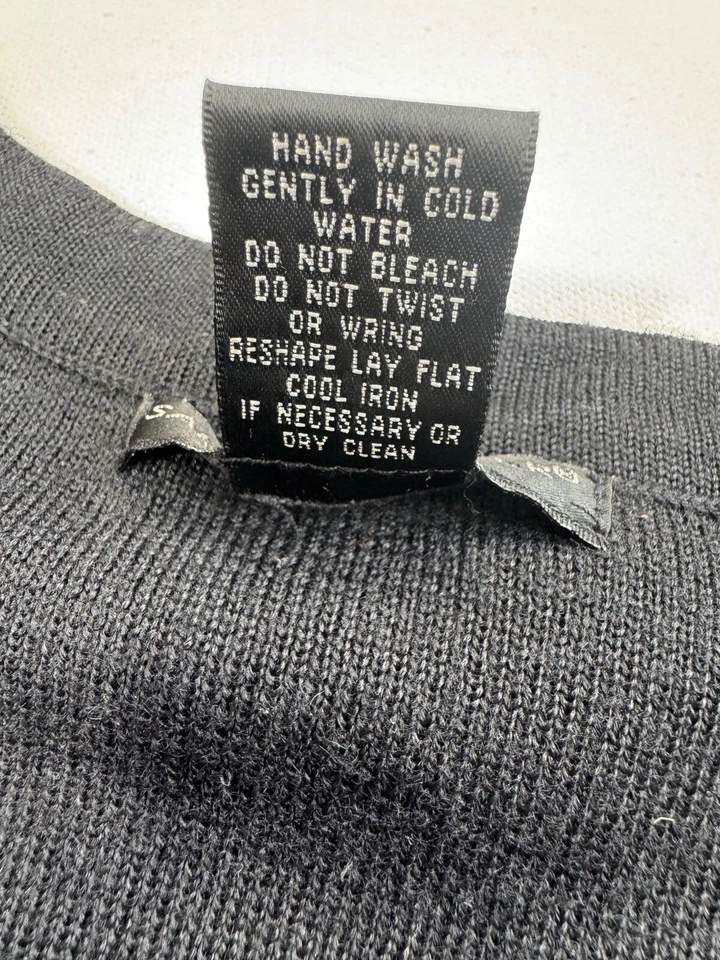 Suéter Sarah Spencer Para Mujer 3X Mezcla de Lana Sin Mangas Negro Clásico Informal Foto 4 de 4