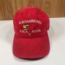 Yupoong Hat Youth Red The Classics RM Hammond Excavation Adjustable Baseball Cap