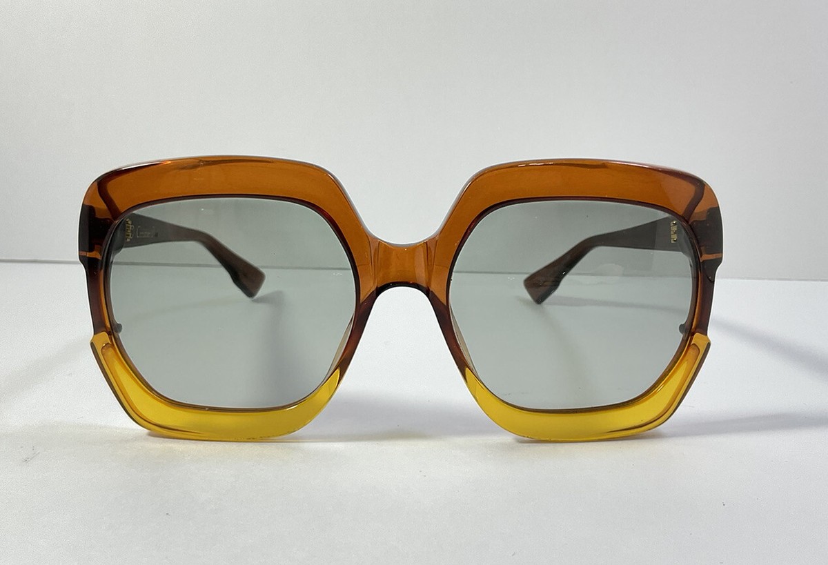 Authentic CHRISTIAN DIOR Square Gaia Sunglasses Brown Orange - Pre-owned christian-dior-gaia-12j9o-1.jpg main image 2
