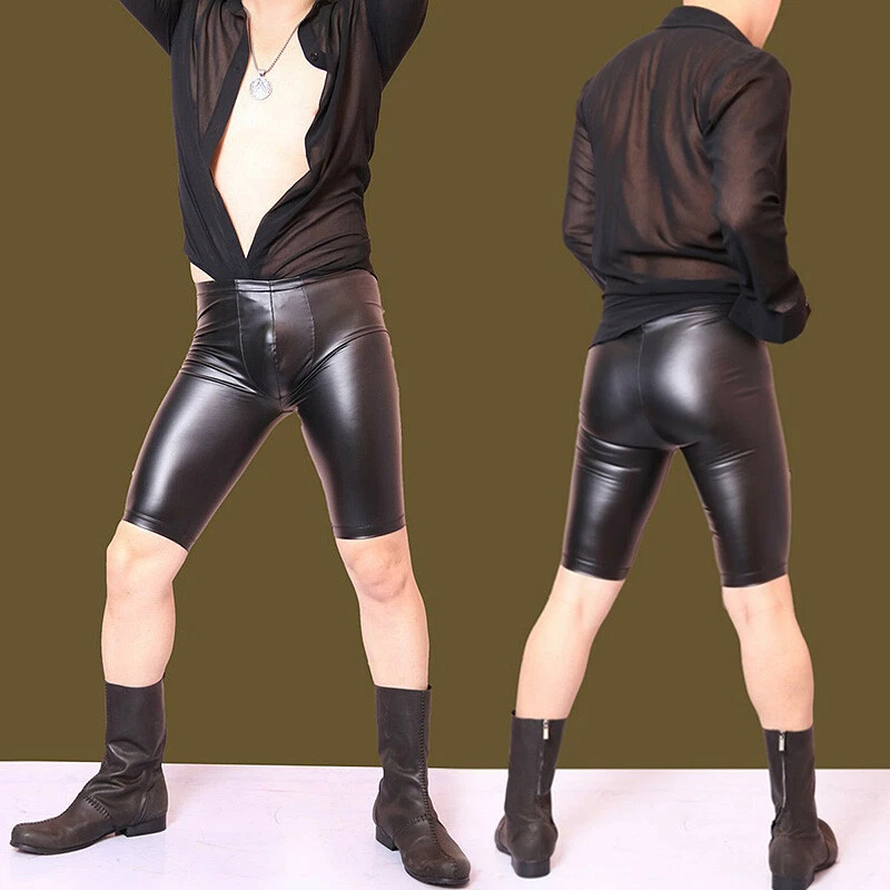 Leather spandex shorts sale